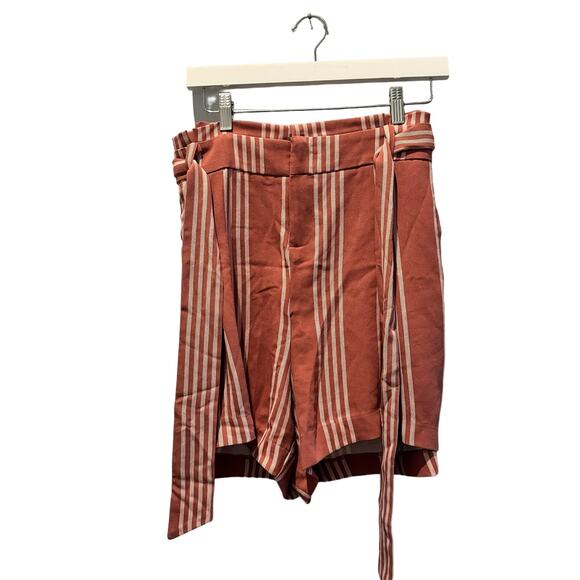 Torrid Womens Beachy Pink/Red Striped Shorts | Size 16 - Picture 2 of 9